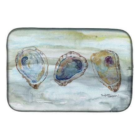 Carolines Treasures Carolines Treasures SC2001DDM Oysters Watercolor Dish Drying Mat SC2001DDM